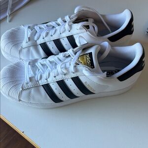 Adidas Superstar White with Black Stripes